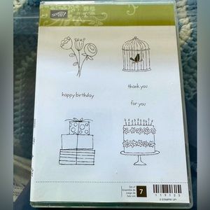 Stampin' Up Happy Moments unmounted stamps, never used
